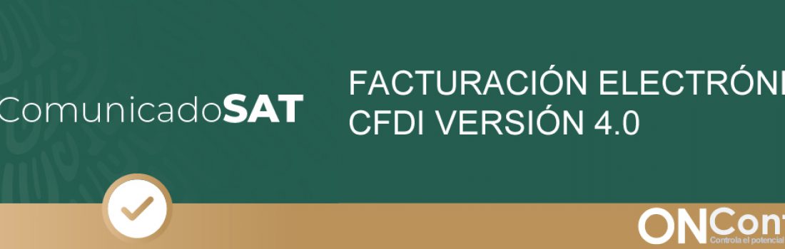 Actualizacion SAT CFDI 4.0 ONControl